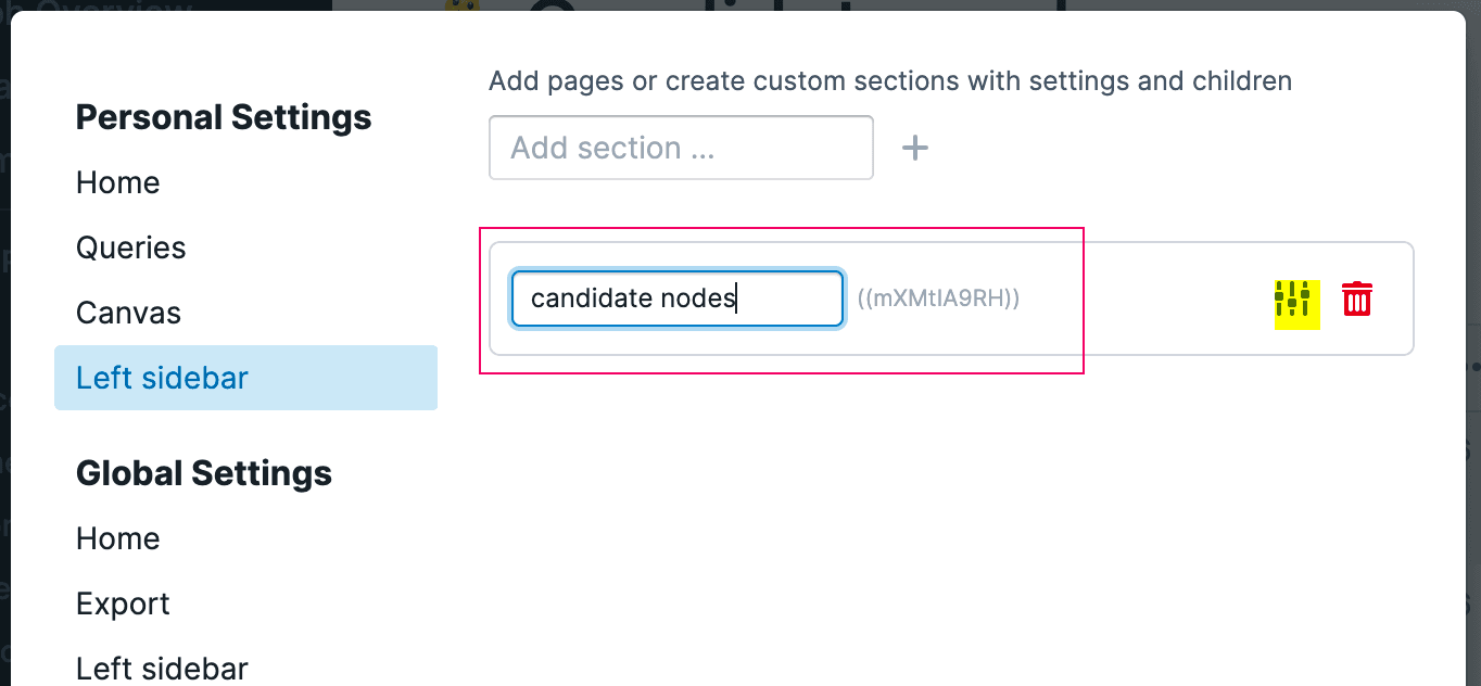 sidebar query